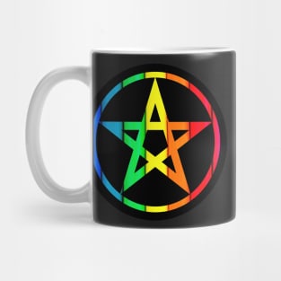 Rainbow Pentacle Mug